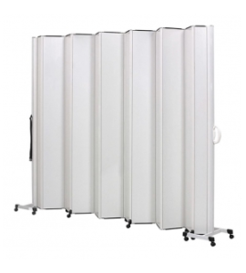 Biombo Sanfonado em PVC 1,78 x 1,85m C/ 7 Lâminas e 2 Haste - BCF