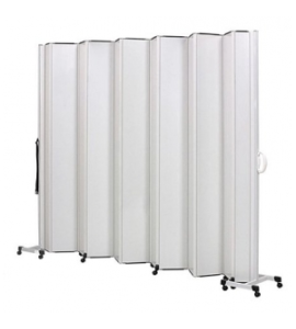 Biombo Sanfonado em PVC 1,99 x 1,65m C/ 8 Lâminas e 2 Haste - BCF