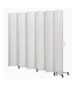 Biombo Sanfonado em PVC 2,20 x 1,65m C/ 8 Lâminas e 1 Haste - BCF