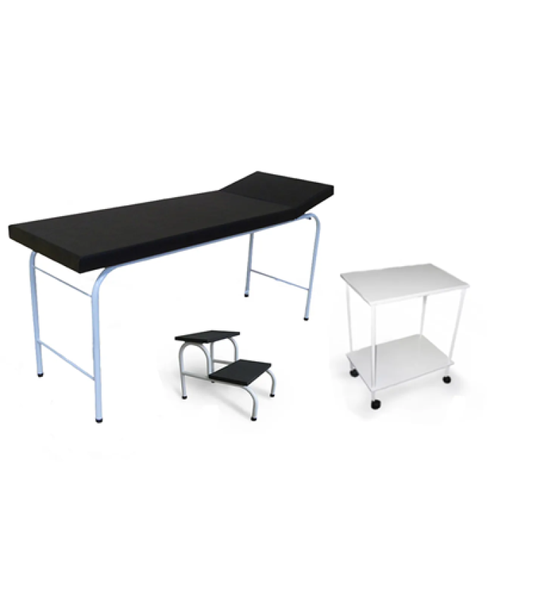 Kit Maca Standard + Escada 2 Degraus + Mesa Auxiliar Esmaltado