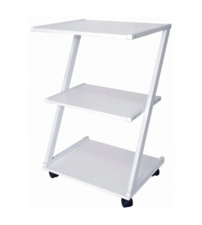 Carrinho Auxiliar em Z Metálico 3 Prateleiras