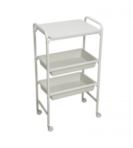 Carrinho Auxiliar Estek - 1 Tampo e 2 Bandejas