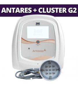 Antares + Aplicador Cluster G2 LED Violeta 410 nm, Azul 450 nm e Vermelho 630 nm - Ibramed