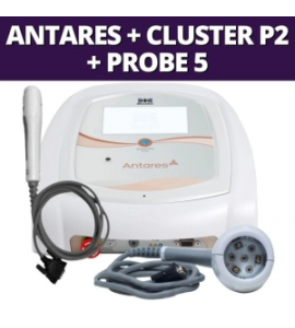 Antares + Cluster P2 LED Vermelho 630nm e Infravermelho 850nm + Probe 5 Laser Infravemelho 904nm - Ibramed