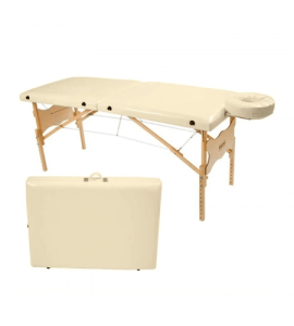 Maca de Fisioterapia Portátil Com Altura Regulável Canopus - Legno Bege