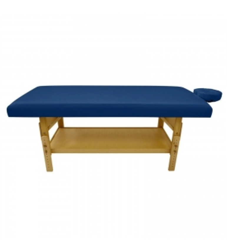 Maca De Massagem Fixa Com Altura Regulável E Prateleira Inferior Plêiades - Legno Azul Escuro Maca De Massagem Fixa Com Altura Regulável E Prateleira Inferior Plêiades - Legno Azul Escuro
