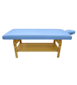 Maca De Massagem Fixa Com Altura Regulável E Prateleira Inferior Plêiades - Legno Azul Claro