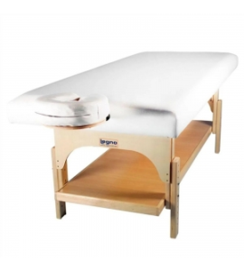 Maca De Massagem Fixa Com Altura Regulável E Prateleira Inferior Plêiades - Legno Branco