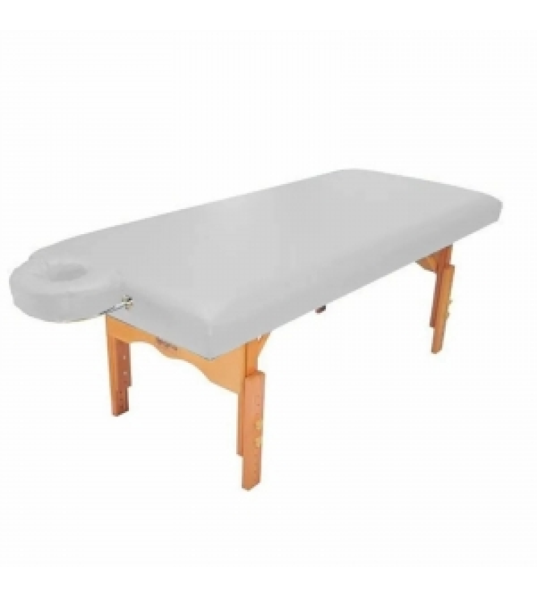 Maca De Massagem Fixa Com Altura Regulável E Orifício Plêiades Light - Legno Branco Brilhante