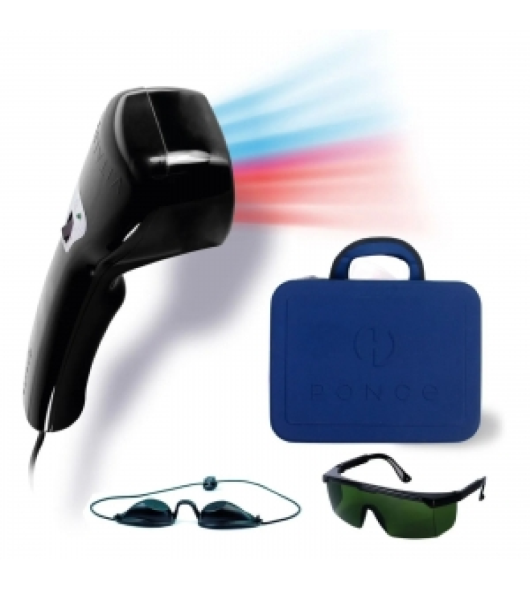 Vitality Novo Aparelho de Fototerapia Vermelho e Azul Ponce Preto