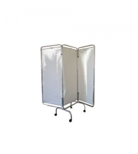 Biombo Triplo Inox Faces em Tecido